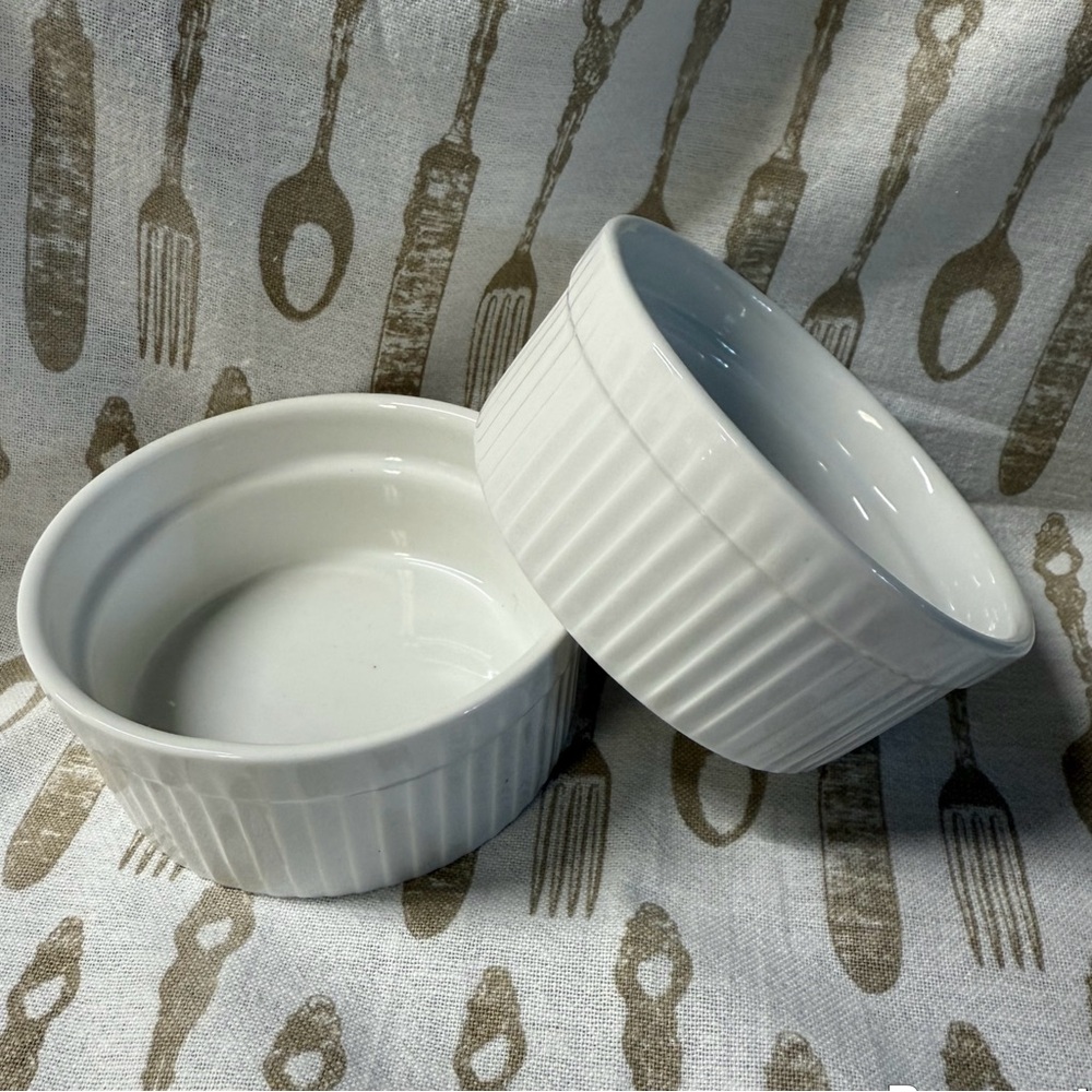 BIA Cordon Bleu 10 oz Soufflé Dish – Classic White Porcelain Set of 2